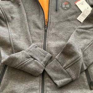 Rip Curl Anti Series Lined Jacket Gray Black Orange Medium Hoodie
